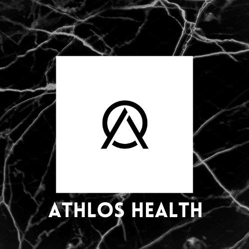 athlos health logo for fitness apparel and equipment website